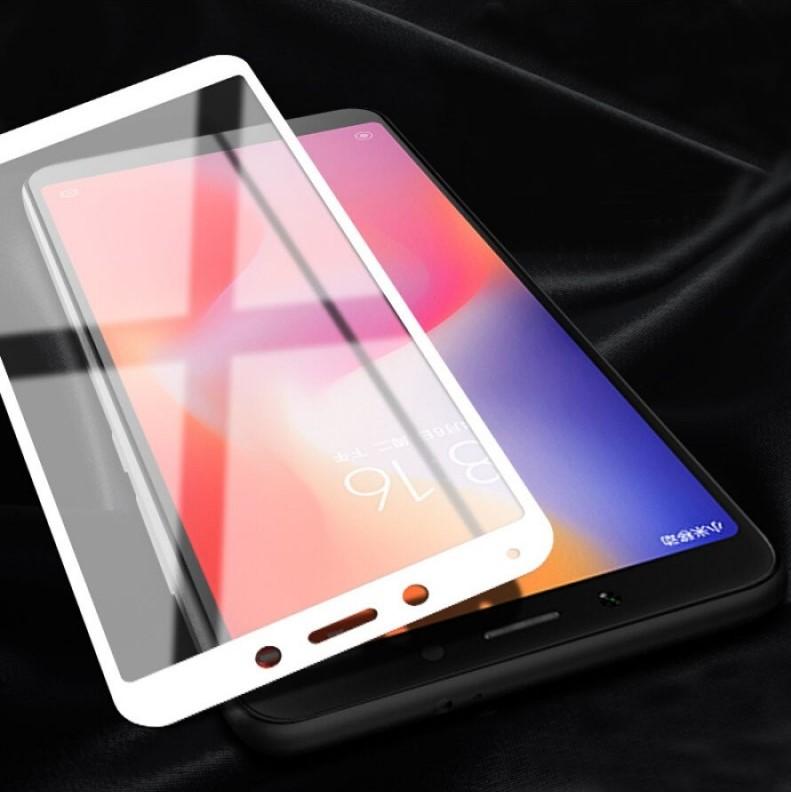Cường lực full màn Xiaomi Redmi 6 / Redmi 6A (Trắng)