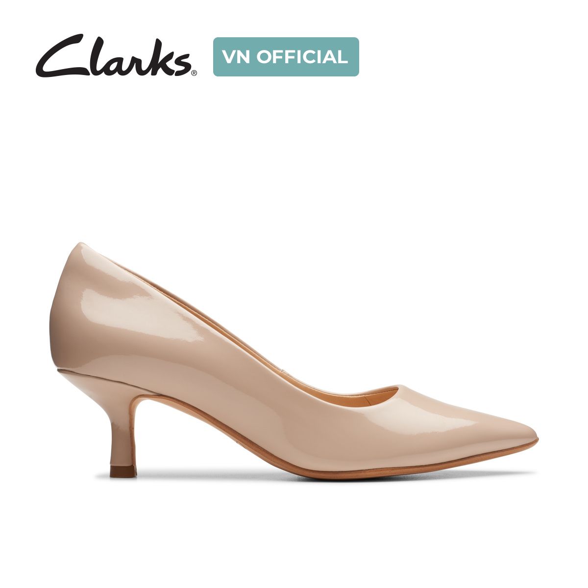 Giày Cao Gót 5.5cm Da Nữ Clarks - Violet55 Rae