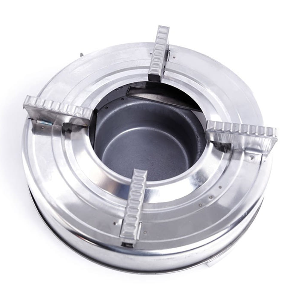 Bộ bếp nướng cồn và chảo gang nướng inox, bếp cồn nướng lẩu du lịch tiện lợi + tặng 1 cuộn giấy bạc