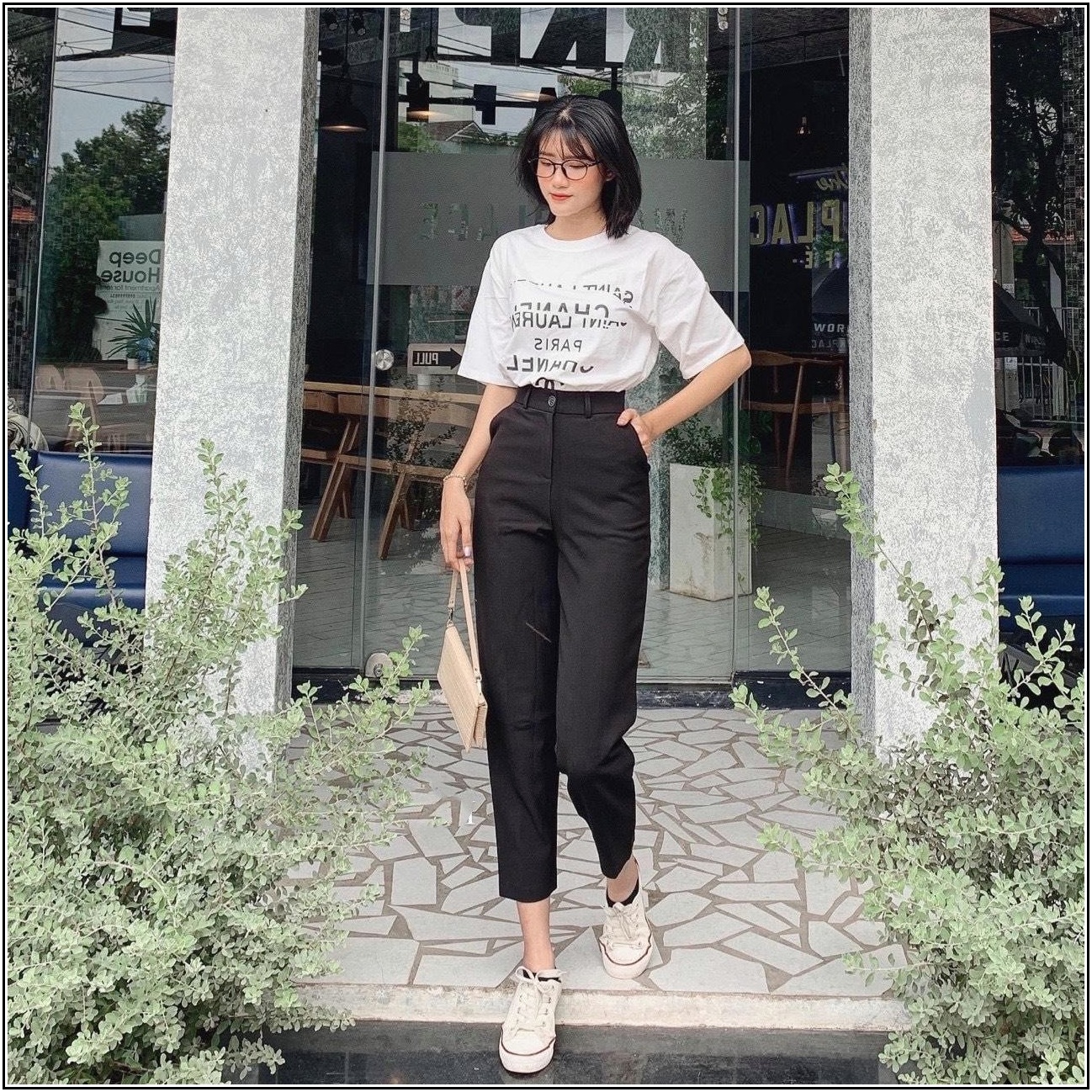 quần BAGGY TÂY màu đen chất siêu đẹp hàng chuẩn qTAY-17