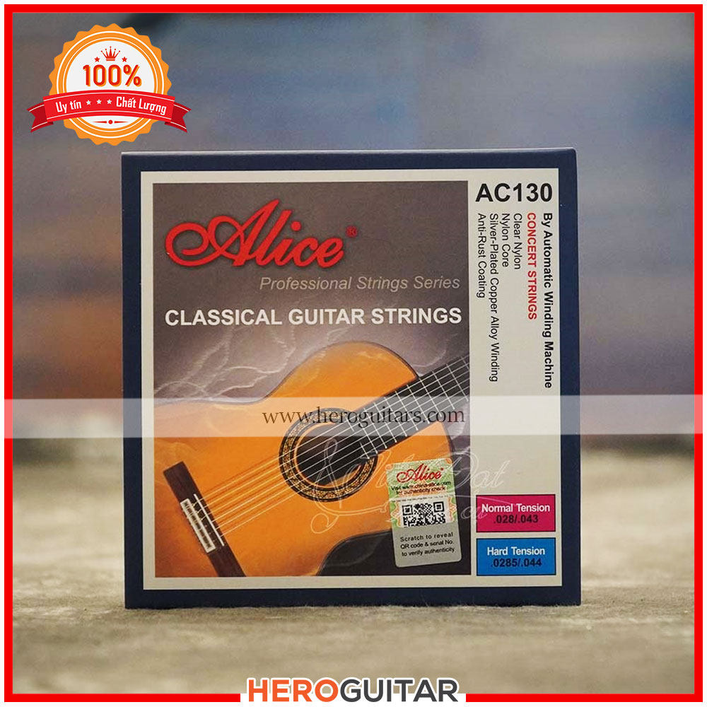 [Bán lẻ từng sợi] - Dây đàn Guitar Classic - Dây nylon hãng Alice [Mã AC130]