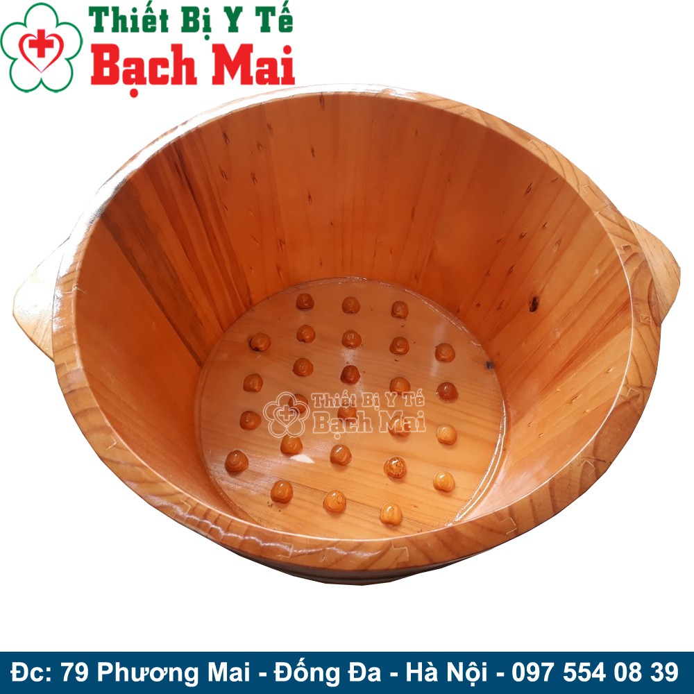 Chậu Gỗ Ngâm Chân Massage loại thường