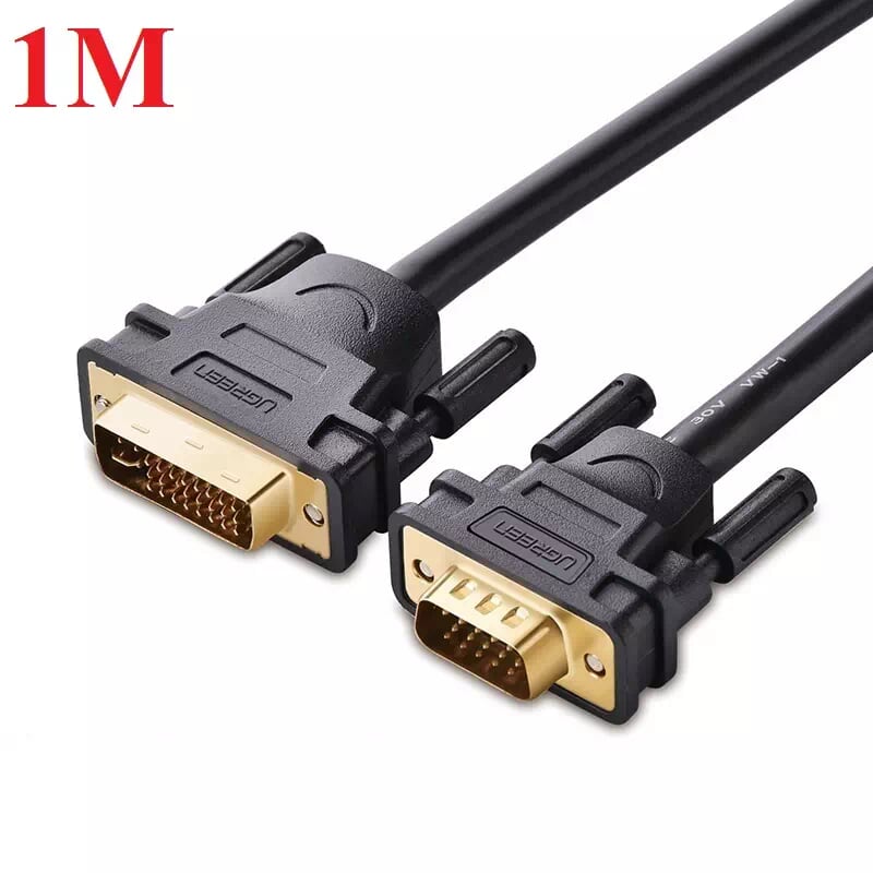 Ugreen 30741 1m màu đen cáp chuyển đổi dvi 24+5 sang vga dv102
