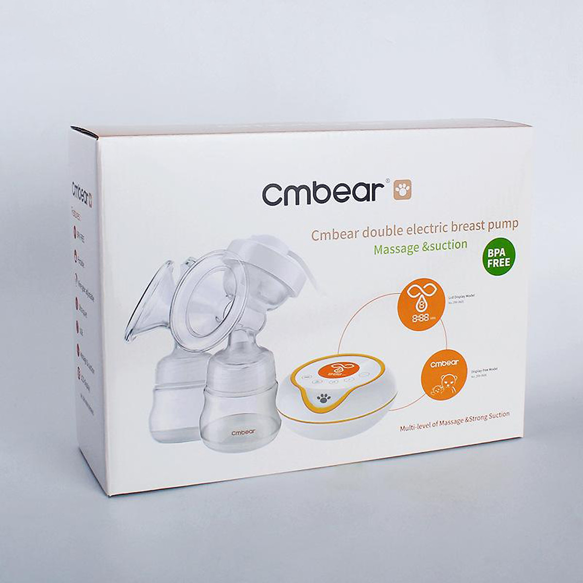 [BH 12 tháng] Máy hút sữa điện đôi CMBEAR cao cấp 9 cấp độ mạnh (cm bear)