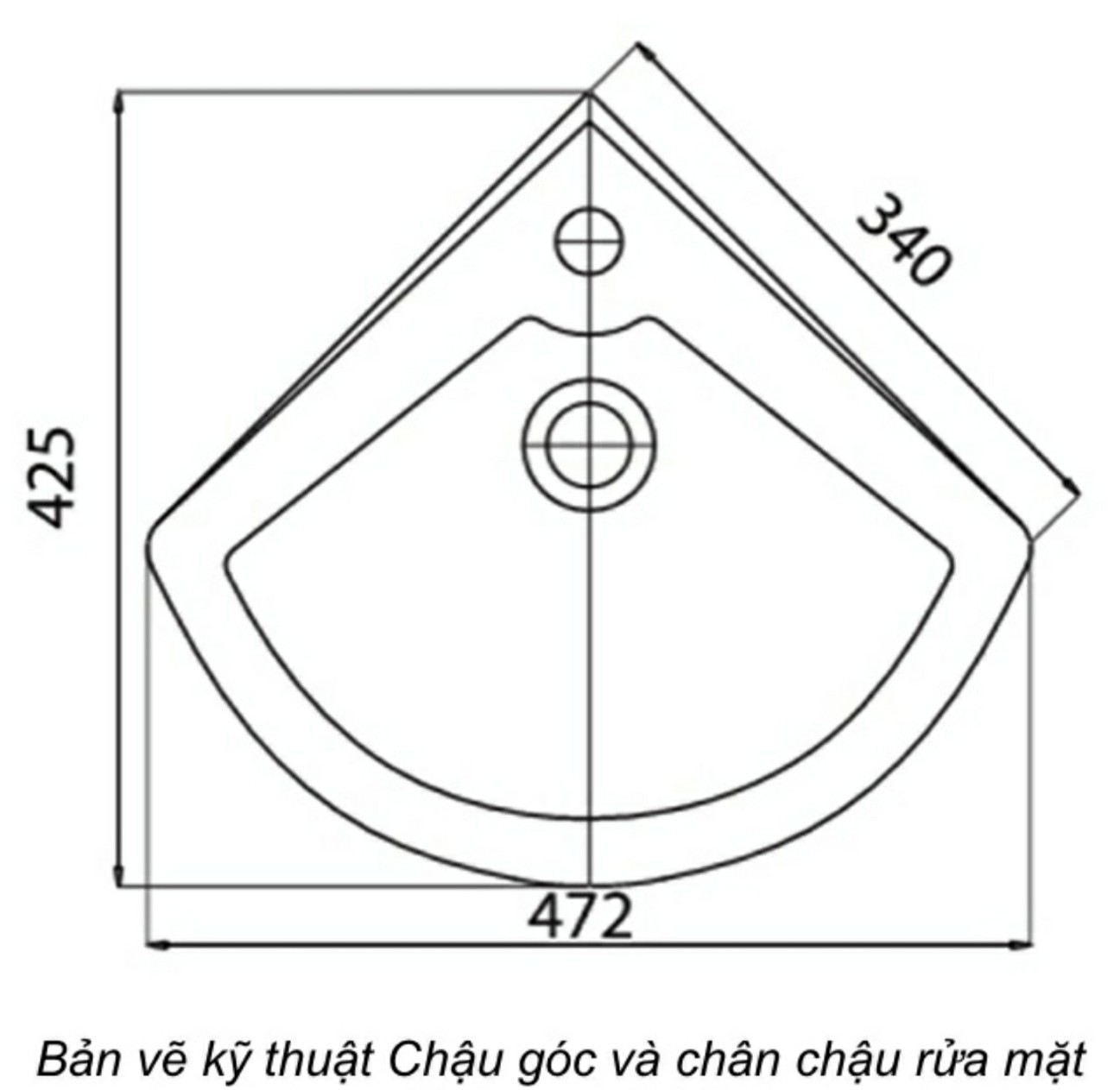 [HCM][SỈ] LAVABO GÓC CAO CẤP - CG1