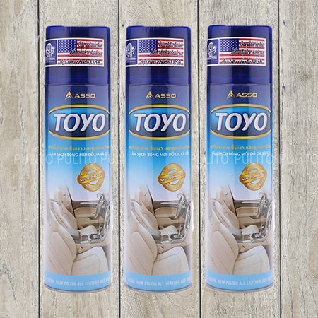 Chai Xịt Bóng Xe Máy , da TOYO ASSO 500ML - Bình Xịt Nhựa Nhám - Bình Xịt Gỗ - Bình,Xịt bóng Toyo dùng cho đồ da, nhựa xe ô tô, nội thất gia đình