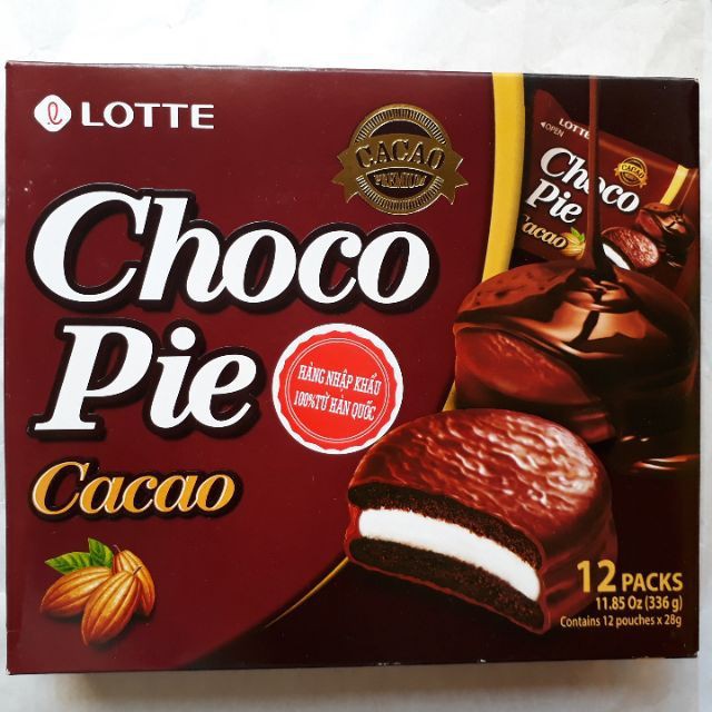 BÁNH CHOCOPIE DREAM CAKE LOTTE VỊ CACAO 408GR E