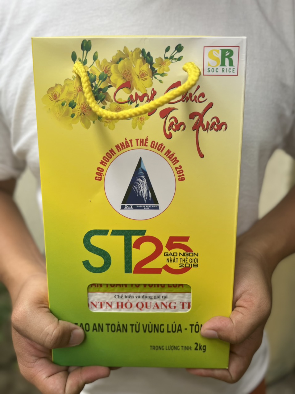 [Chính hãng] Gạo ST25 (Ông Cua) lúa tôm - cao cấp - hộp 2kg