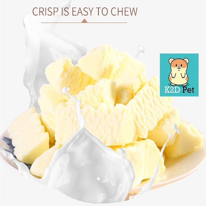 [Hoàn tiền 10%]Phô mai cheese thơm, giòn cho hamster, Guinea Pig (bọ ú, chuột lang), thỏ, sóc bắc mỹ, chinchilla(50g)