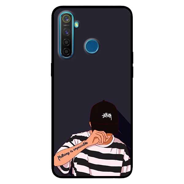 Ốp lưng dành cho Realme 6i mẫu Bad Boy Nón Đen