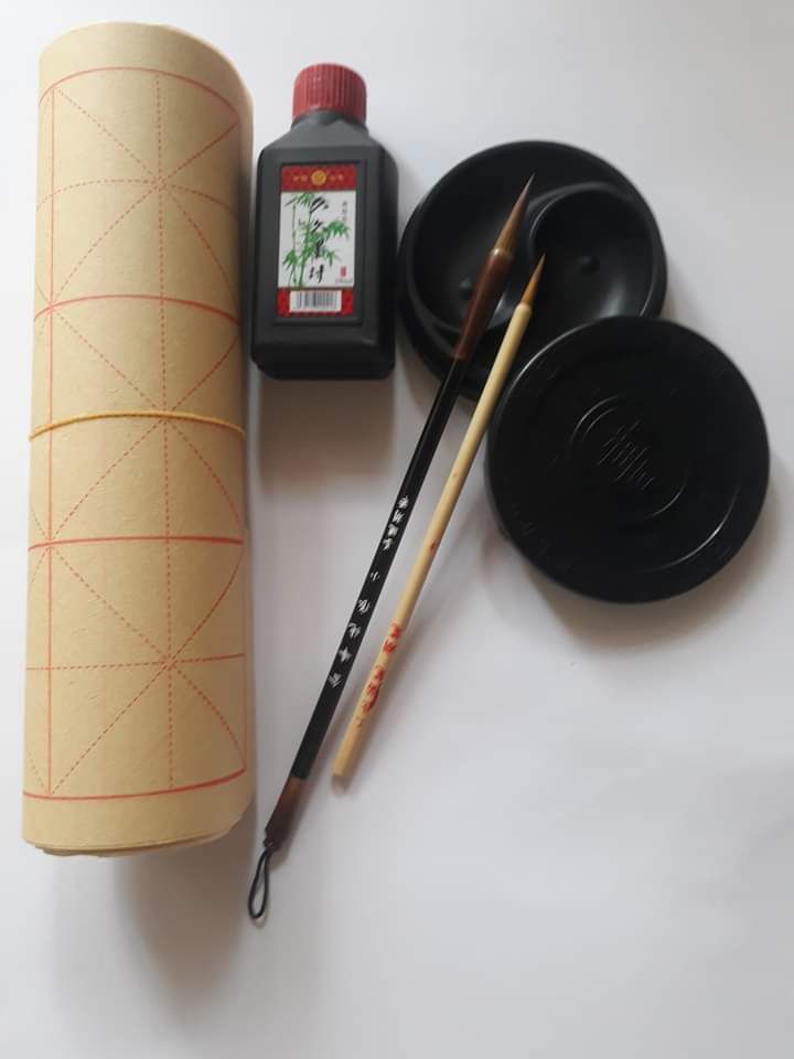 combo bộ viết thư pháp