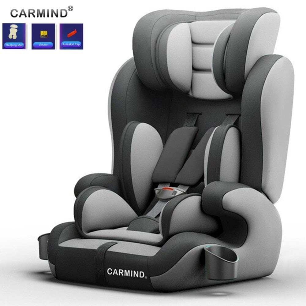 2019 CARMIND Child car safety seat with cup holder car seats for 1-12 years old 9-36KG car seats - Ghế ngồi ô tô cho bé , ghế ngồi phụ dày đa năng trên xe hơi an toàn cho bé Ghế ngồi trên ô tô cho bé từ 9 tháng đến 12 tuổi (Từ 9-36Kg) CARMIND