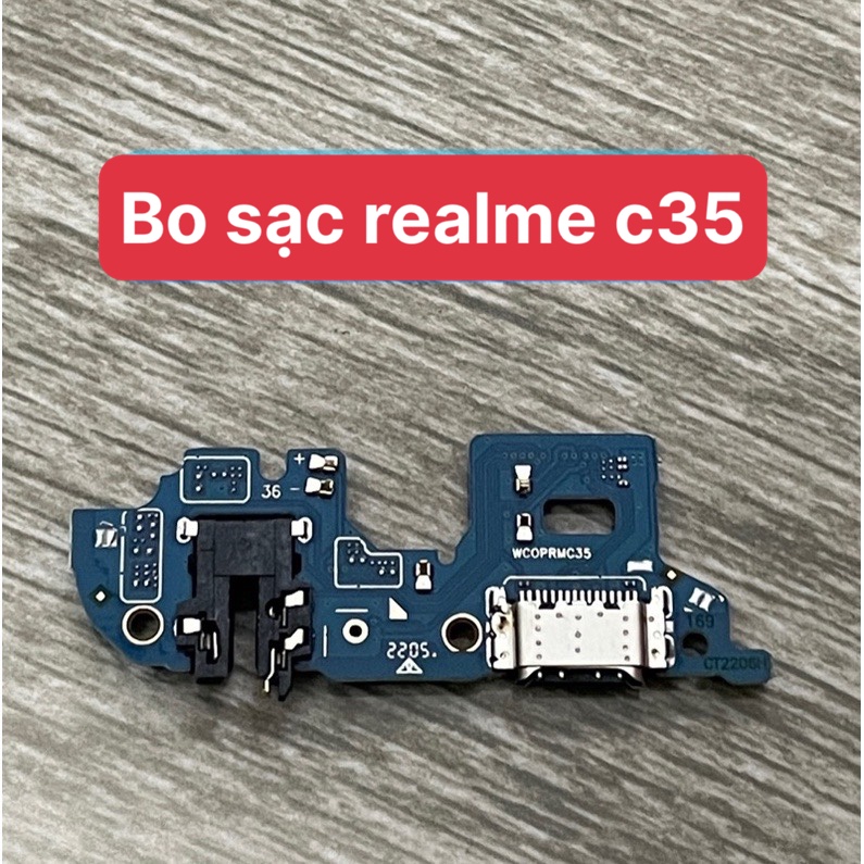 Cụm bo sạc zin mới điện thoại realme c35