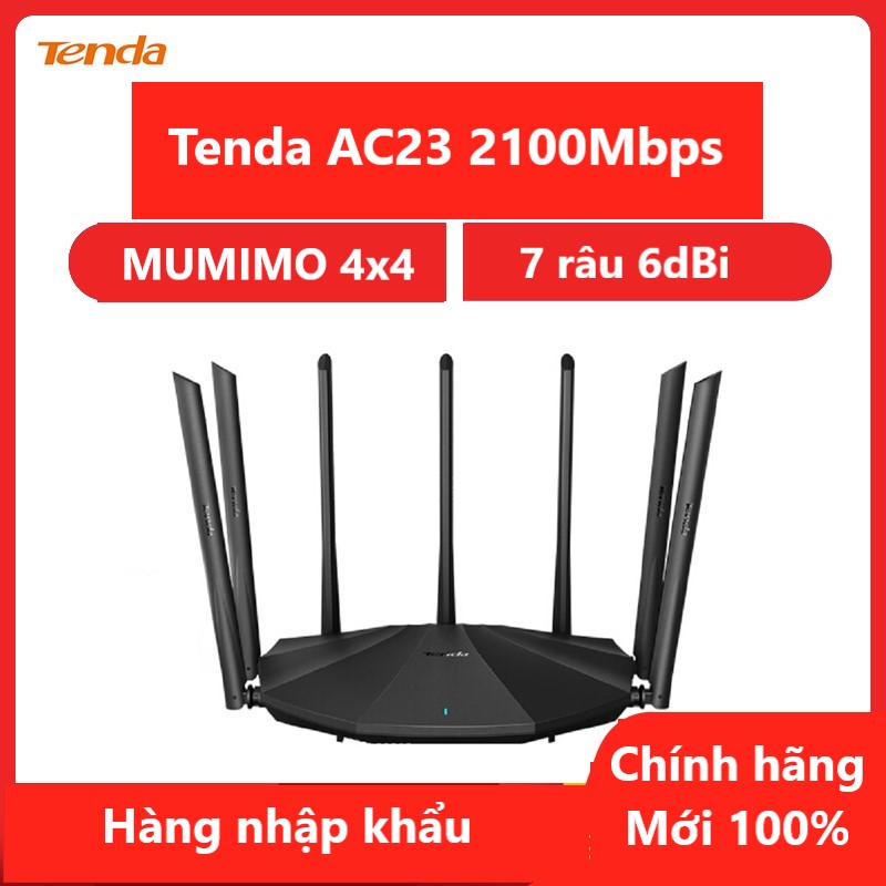 Bộ Phát Tenda Thiết bị phát Wifi AC23 Chuẩn AC 2100Mbps - Hàng chính hãng - Hàng nhập khẩu