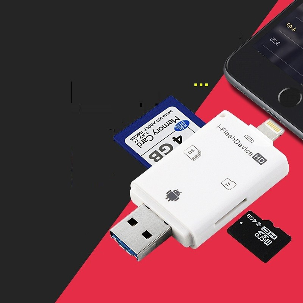[HCM]Đầu đọc thẻ đa năng - Đọc thẻ nhớ đa năng Flash Drive