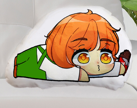 Gối ôm Gối ngủ chibi kamuihero team (Tặng 1 huy hiệu hero team)