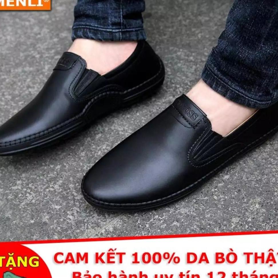 GIÀY DA BÒ LƯỜI CÔNG SỞ DA THẬT