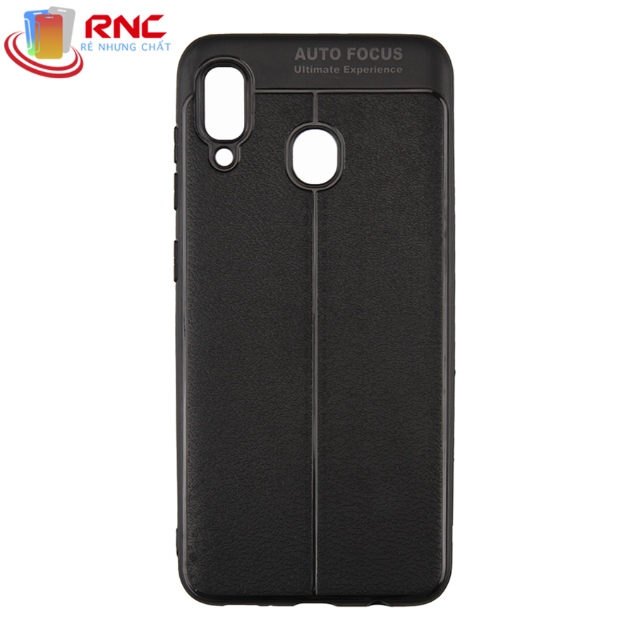 Ốp lưng samsung A20/A30/M10S silicone da auto chống bám vân tay