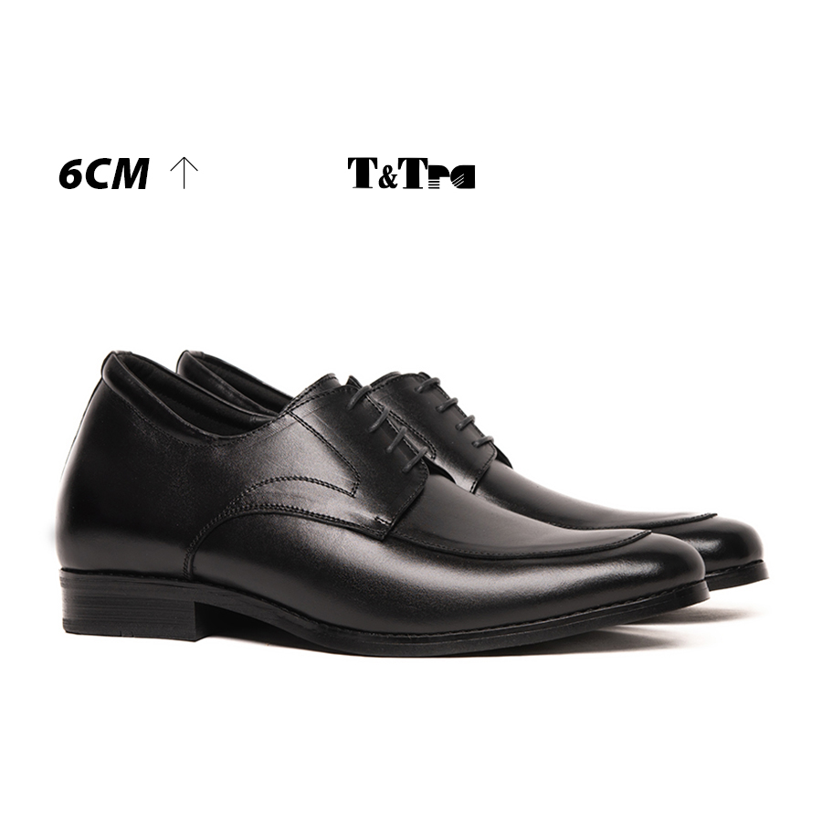 [6CM] Giày Cao Nam T&TRA S1014 Đen - Cao Bí Mật Từ Bên Trong