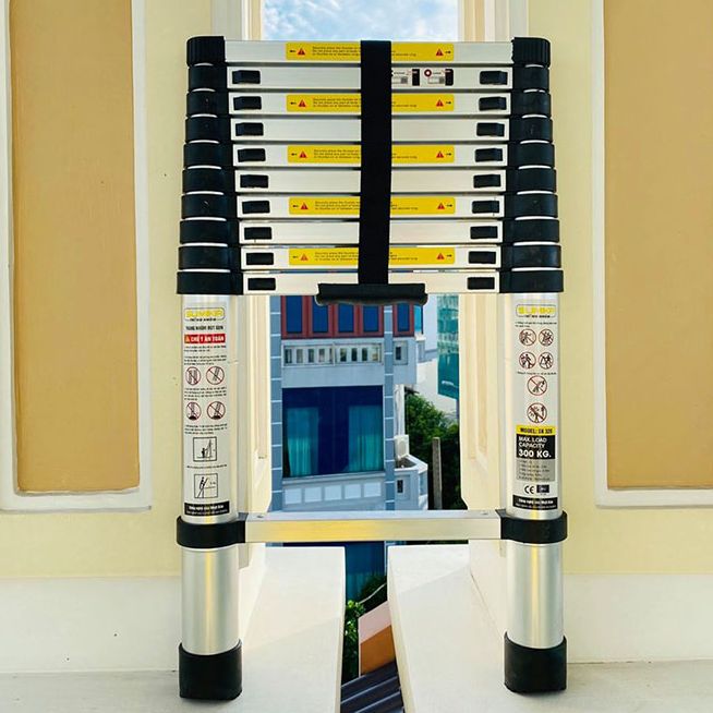 Thang nhôm rút đơn Sumika - Chiều cao tối đa 6,0m, tải trọng 300kg, Bảo hành 2 năm - SK320, SK380, SK440,SK510, SK560.BH TOÀN QUỐC 2 NĂM MEGA BIG 5.0