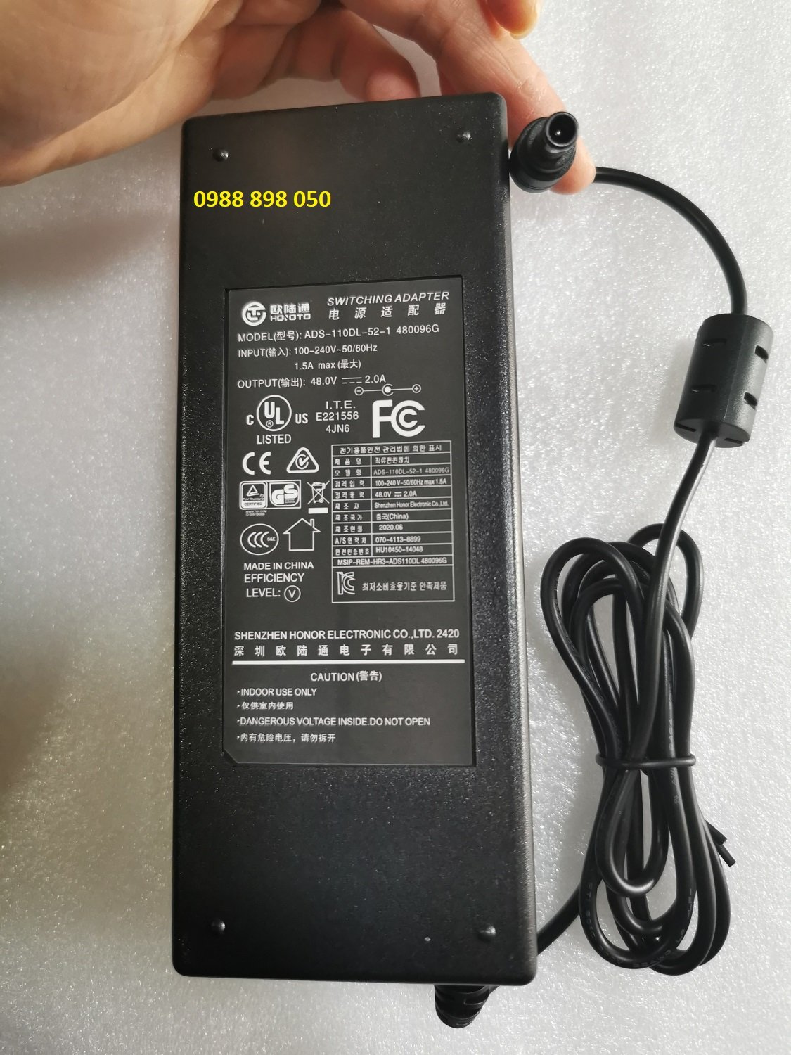 Bộ nguồn 48v 2a cho đầu ghi dahua poe dh-nvr2108hs-8p-s18
