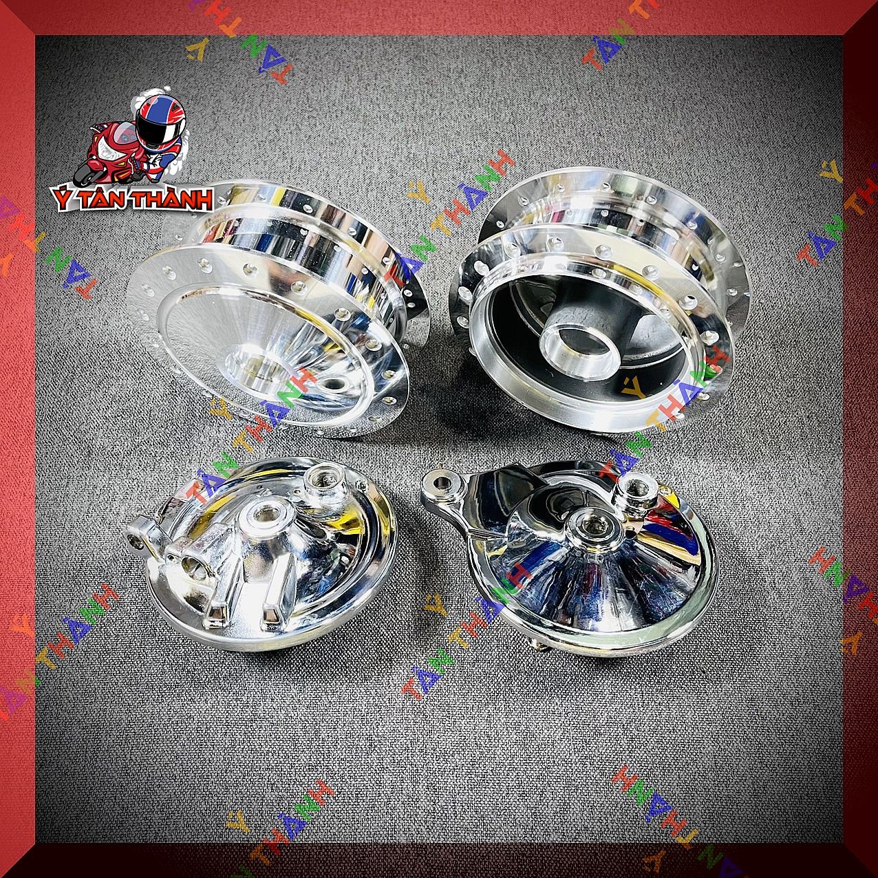 Bộ Đùm Wave,Dream mạ Crom có má đùm MS28