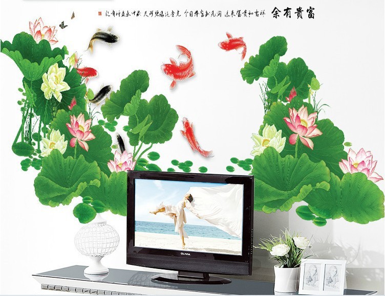 Size lớn Decal dán tường AO SEN Sticker Tranh Dán Tường -Decal dán tường cây xanh ,Decal dán tường hoa lá