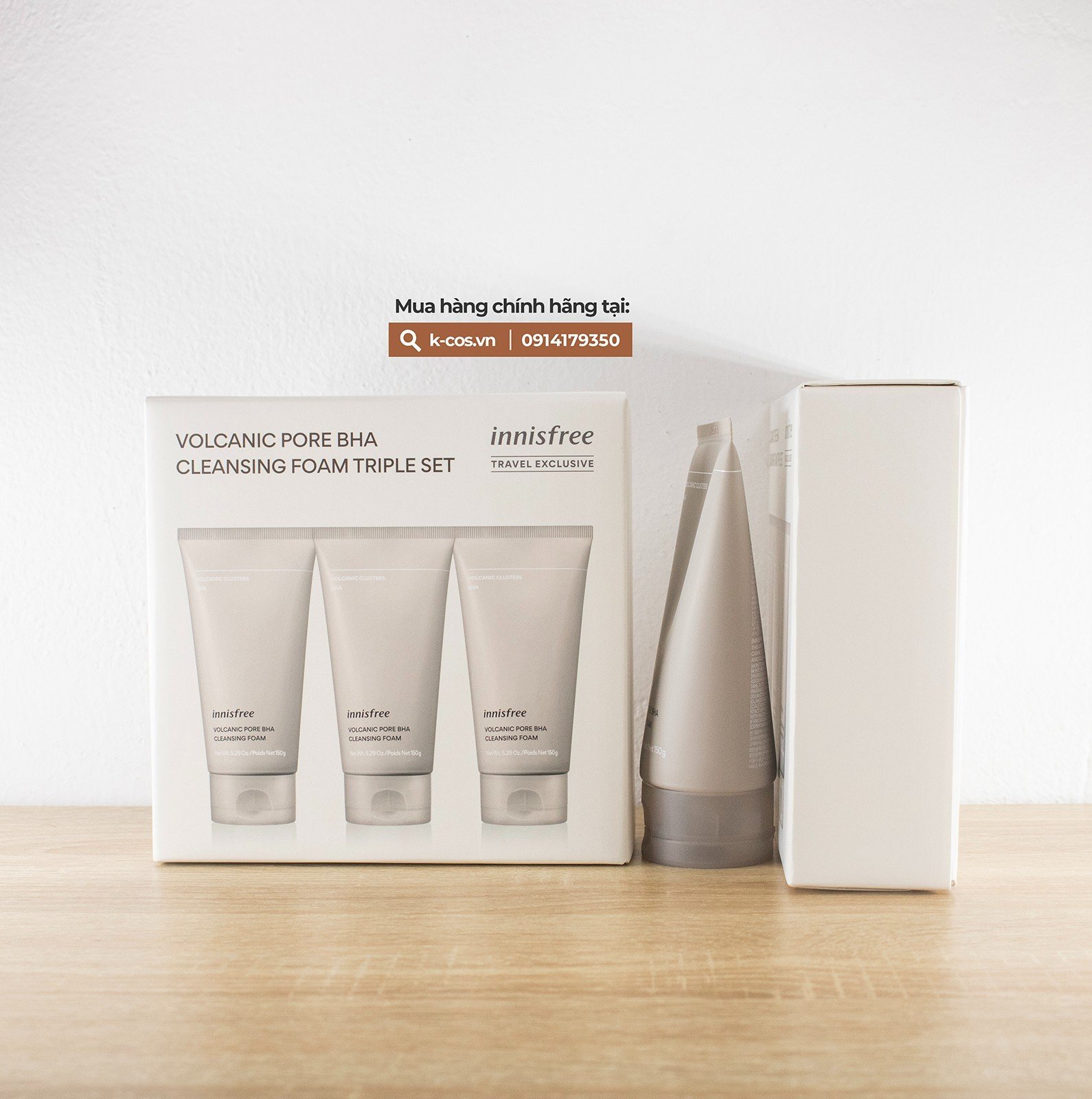 Sữa Rửa Mặt Tro Núi Lửa INNISFREE Volcanic Pore Cleansing Foam 150ml