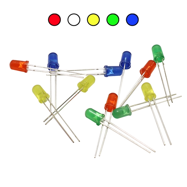 LED Phủ Màu Phi 5mm - Gói 10 Con