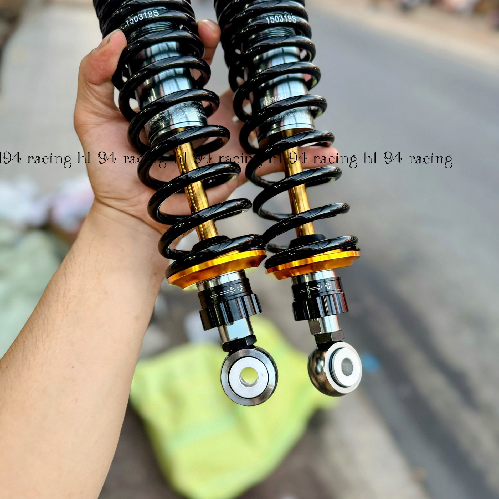 Phuộc Nitron Wave Sirus Đen Chén Vàng Mẫu Đông Nam Á