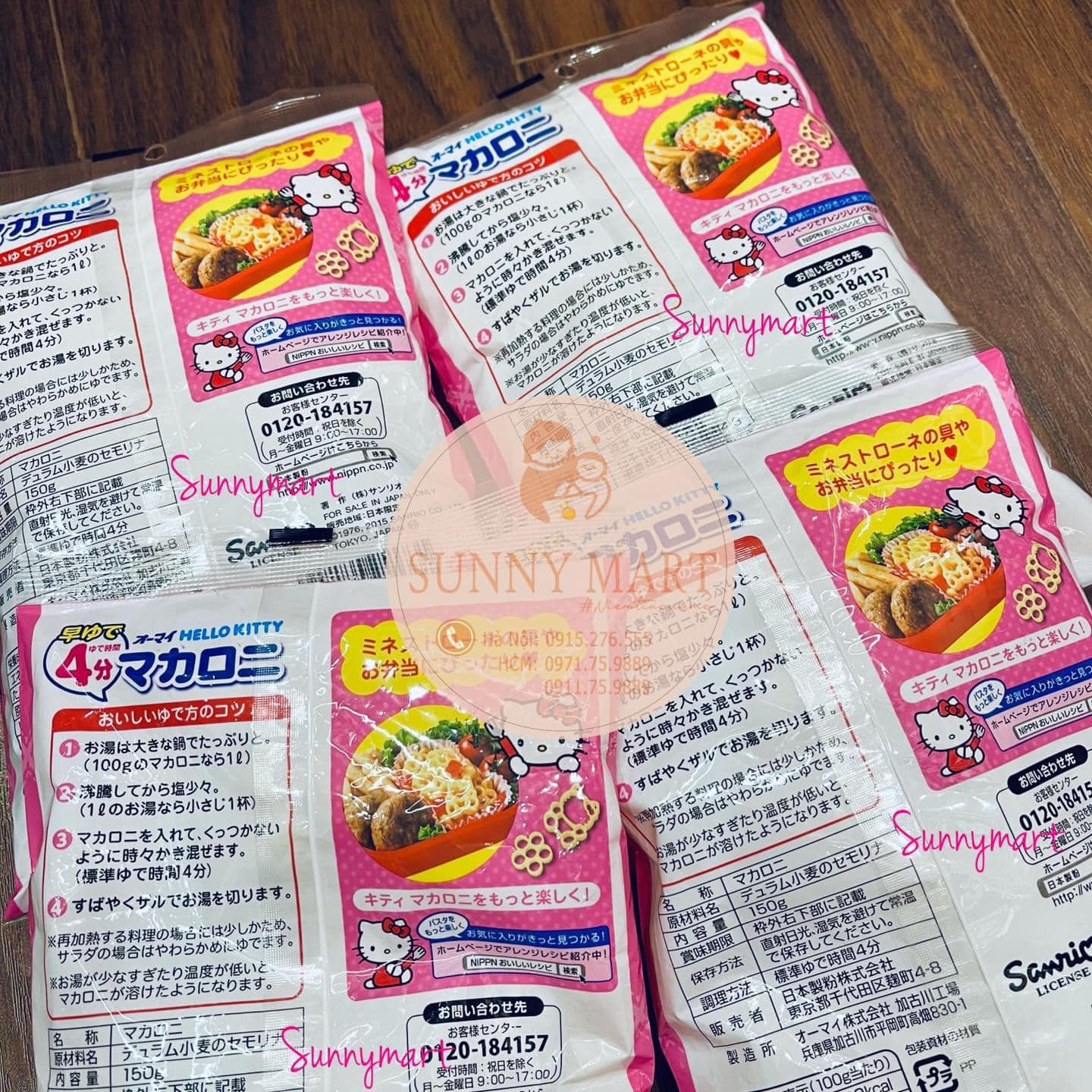 Mì Nui Hello Kitty Nhật Bản cho bé ăn dặm - 150g