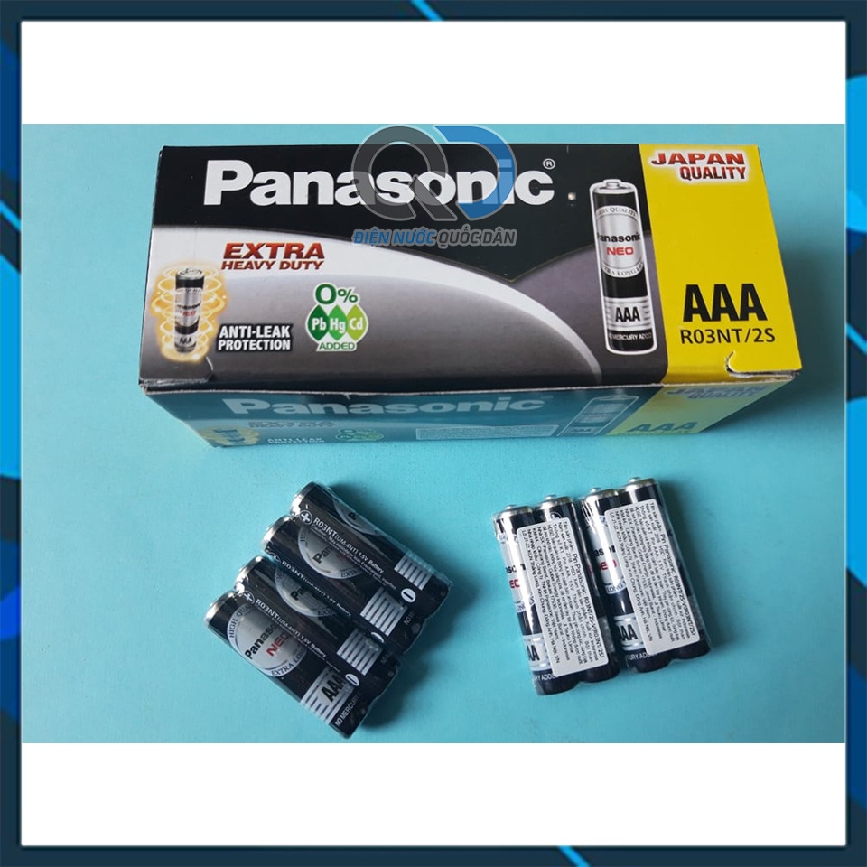 Hộp pin đũa aaa panasonic r03nt-2s chính hãng