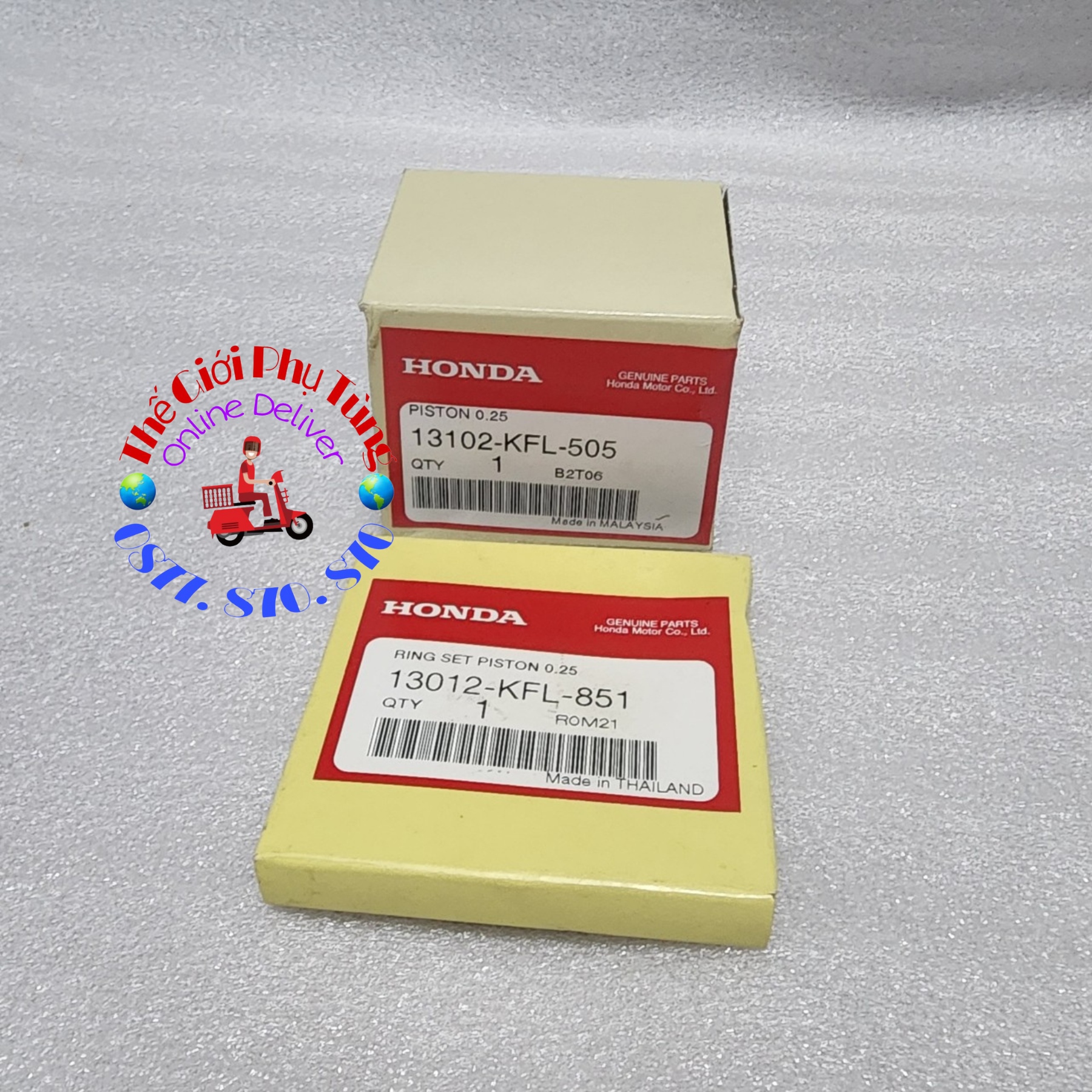 Piston bạc wave thái 110, future 1 zin honda thái lan