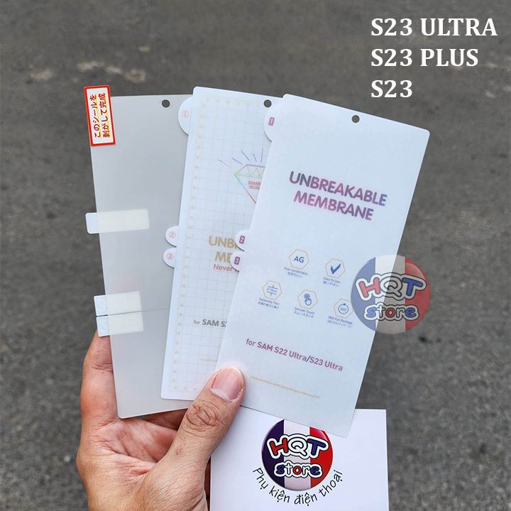 Miếng dán PPF full màn hình mặt lưng cho S23 Ultra S23 Plus S23 vân tay