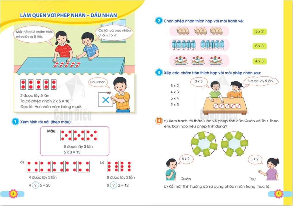 Toán lớp 2 tập 2 - Bộ Cánh Diều