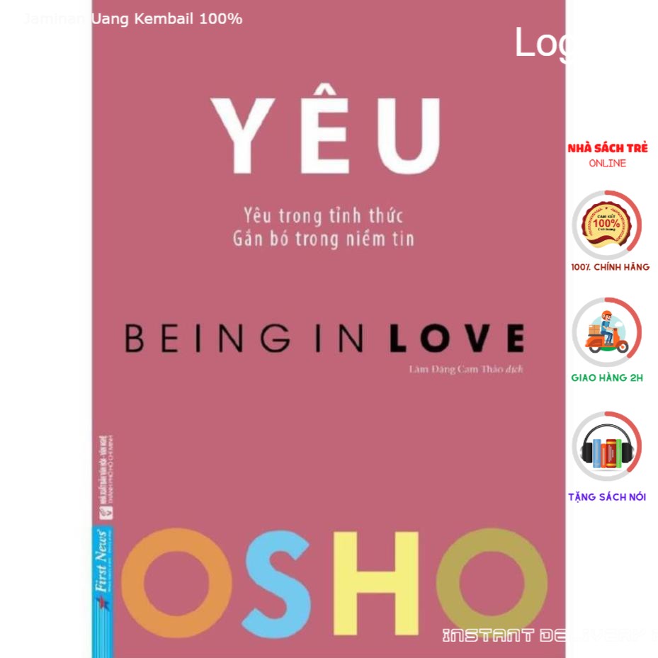 Sách - Osho Yêu (Yêu Trong Tỉnh Thức, Gắn Bó Trong Niềm Tin) - Firstnews