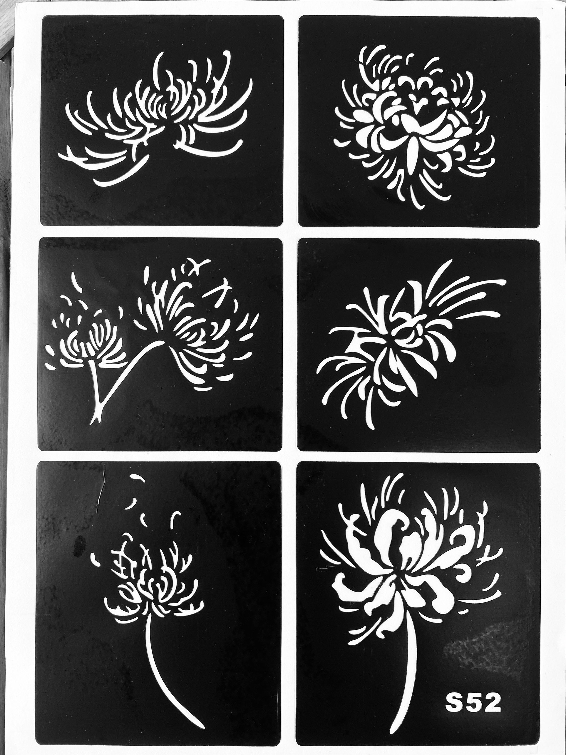 STENCIL FOR TATTOO (NO HENNA CONE - TATTOO INK)