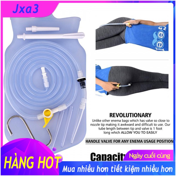 Enema naphthalal detoxification reusable silicone coffee drain bag waste bin-Intl