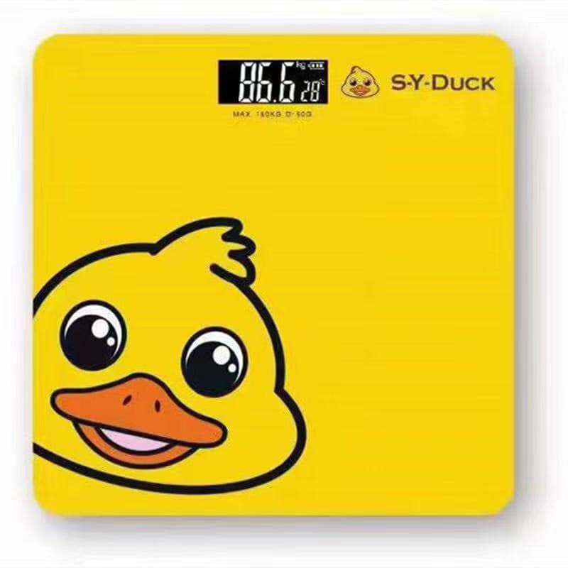 Cân điện tử sức khỏe hình chú vịt vàng S-Y-DUCK - Cân điện tử sử dụng pin - Cân sức khỏe - Bền tốt, độ chính xác cao