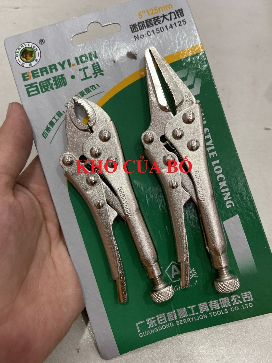 Kìm bấm chết berrylion vỉ 2 cây 125mm - 015014125