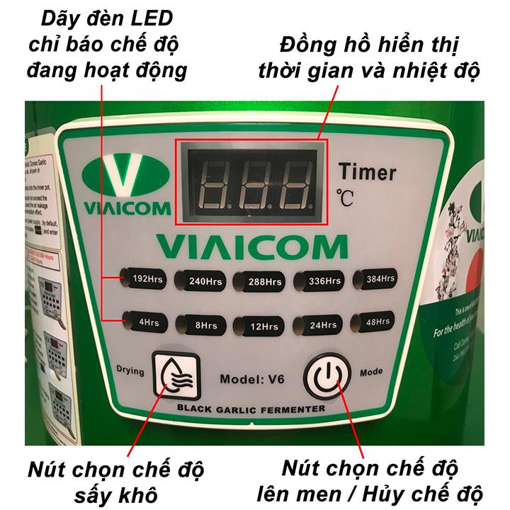 [ FREESHIP Toàn Quốc ] MÁY LÀM TỎI ĐEN VIAICOM V6