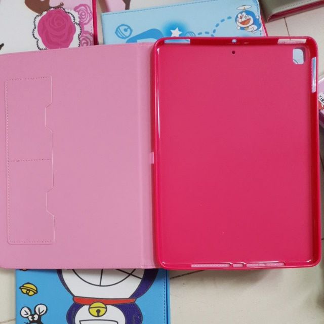 [HCM]Bao da iPad 2 iPad 3 iPad 4 Doraemon Kitty lưng dẻo silicone