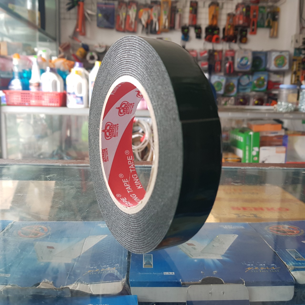 BĂNG KEO XỐP 2 MẶT ( BĂNG DÍNH 2 MẶT, BĂNG DÍNH XANH ĐEN )