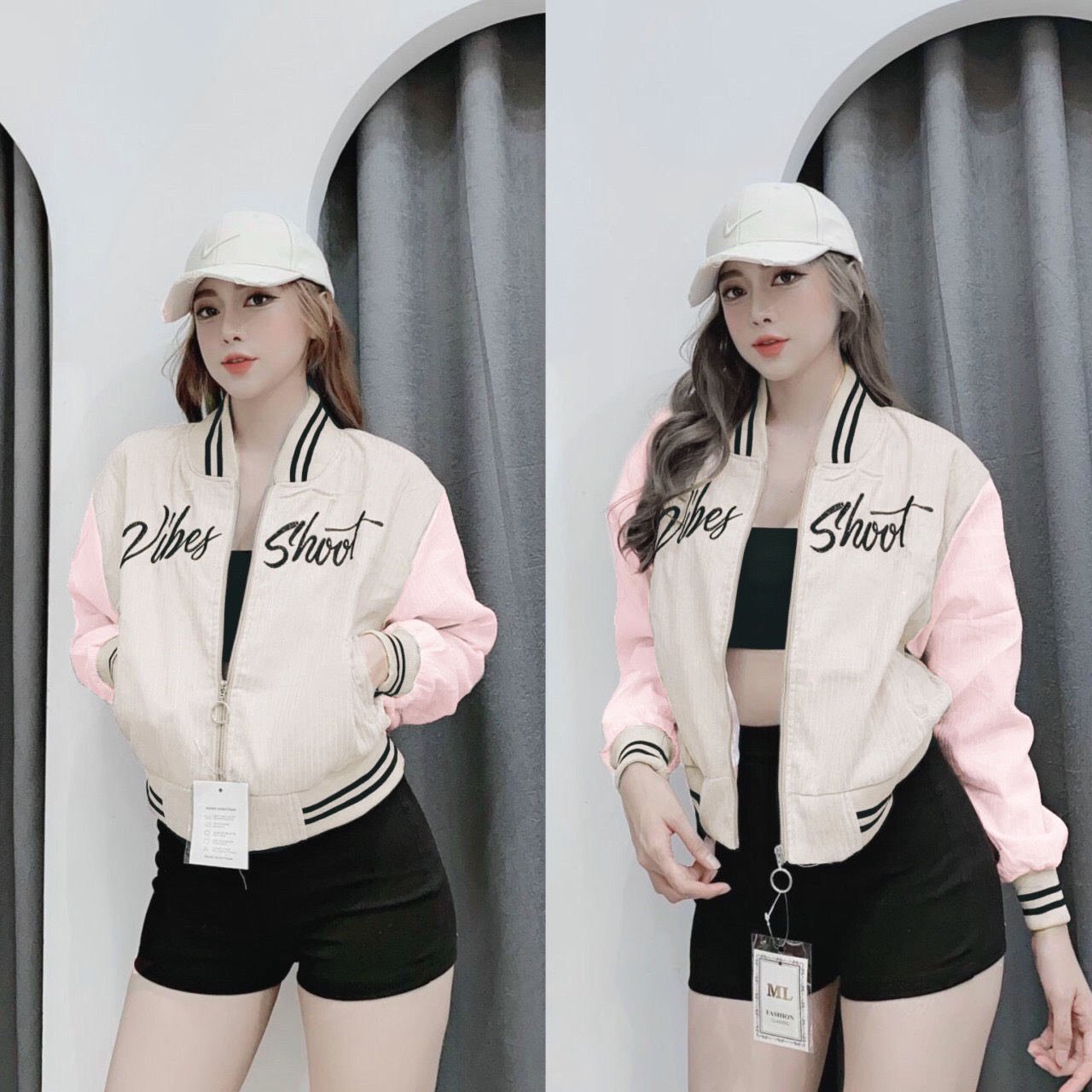 Áo Khoác Gió Nữ - Áo Khoác Dù- Áo Khoác Chống Nắng-Thiết Kế Họa Tiết Chữ In 3D