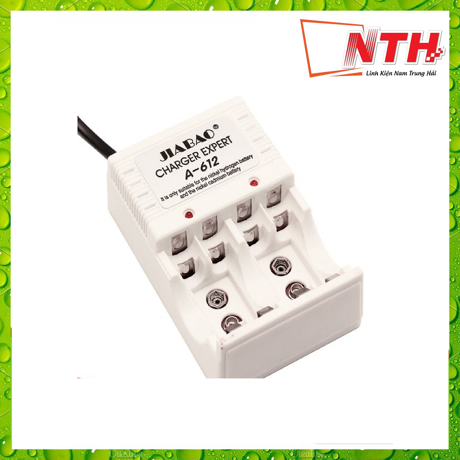 Sạc pin đa năng jiabao a 612- sạc được pin 2a3apin 9v