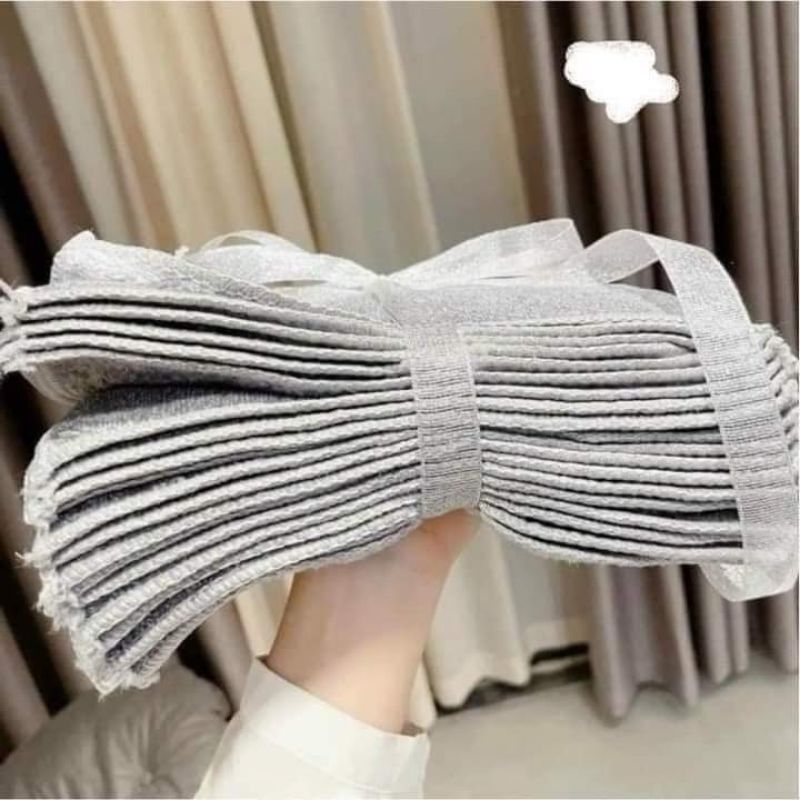 Combo 10 Khăn Lau Bếp 2 Mặt Sợi Than Tre Cao Cấp 20x20CM