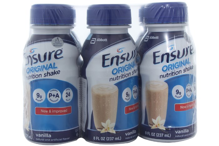 Thùng 24 chai sữa nước Ensure Vani 237ml