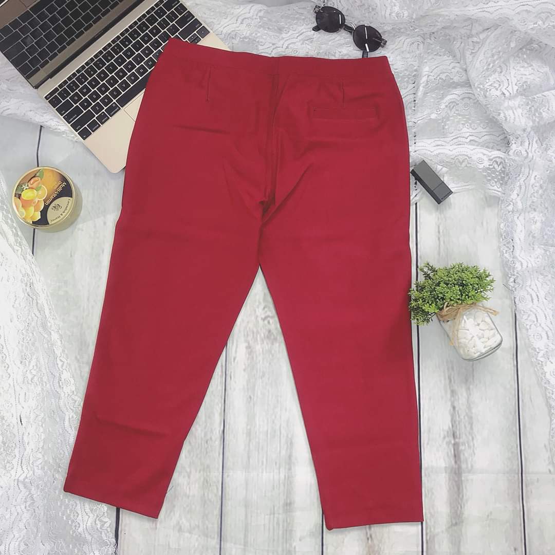 Quần cotton lưng thun 9 tấc
