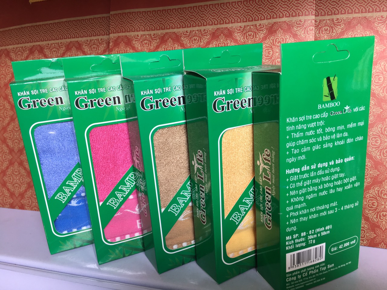 Khăn Mặt Sợi Tre Cao Cấp Green Life