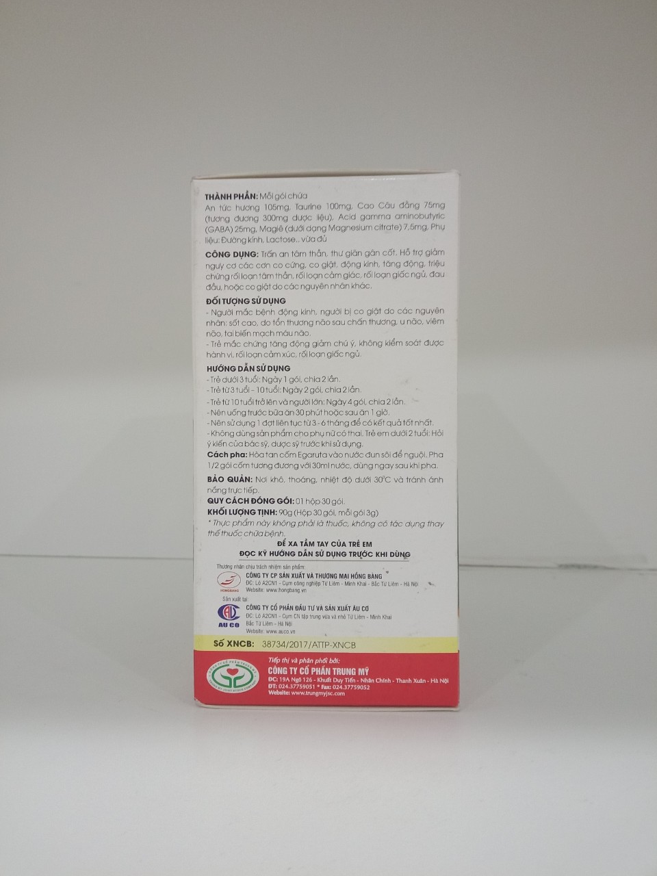 Cốm Hỗ Trợ Điều Trị Bệnh Động Kinh Egaruta 30 Gói